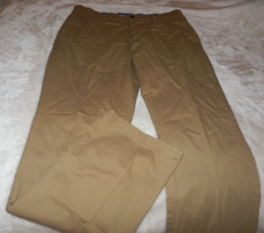 Nice Mens 34 X 32 Old Navy Ultimate Straight Khaki Pants Tan Built In Flex - $19.79