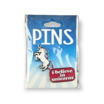 Enamel Pins Rainbow Unicorn &amp; I Believe in Unicorns Set of 2 Brooches Lapel Pins - £8.88 GBP