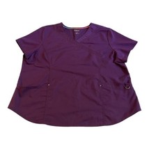 Scrubstar Ultimate Purple Maroon Scrub Top Women’s Size 3XL 3x Pockets Nursing - £17.17 GBP