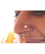 Ethnic Gold Nosepin Diamond Nosepin Nose Stud Handmade Nosepin - £273.81 GBP