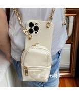 Crossbody Long Chain Coin Purse Case For Samsung Galaxy S 20 21 22 23 24... - $736.94 MXN