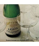 1970 Lejon Extra Dry Champagne Wine Advertisement Winery Sparkling DWII17 - $29.99