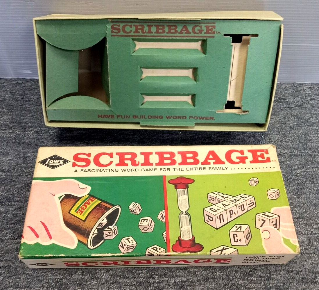 Primary image for Vintage BOX ONLY 1963 Scribbage E. S. Lowe Co. Inc. No. 954 USA (NO GAME PIECES)