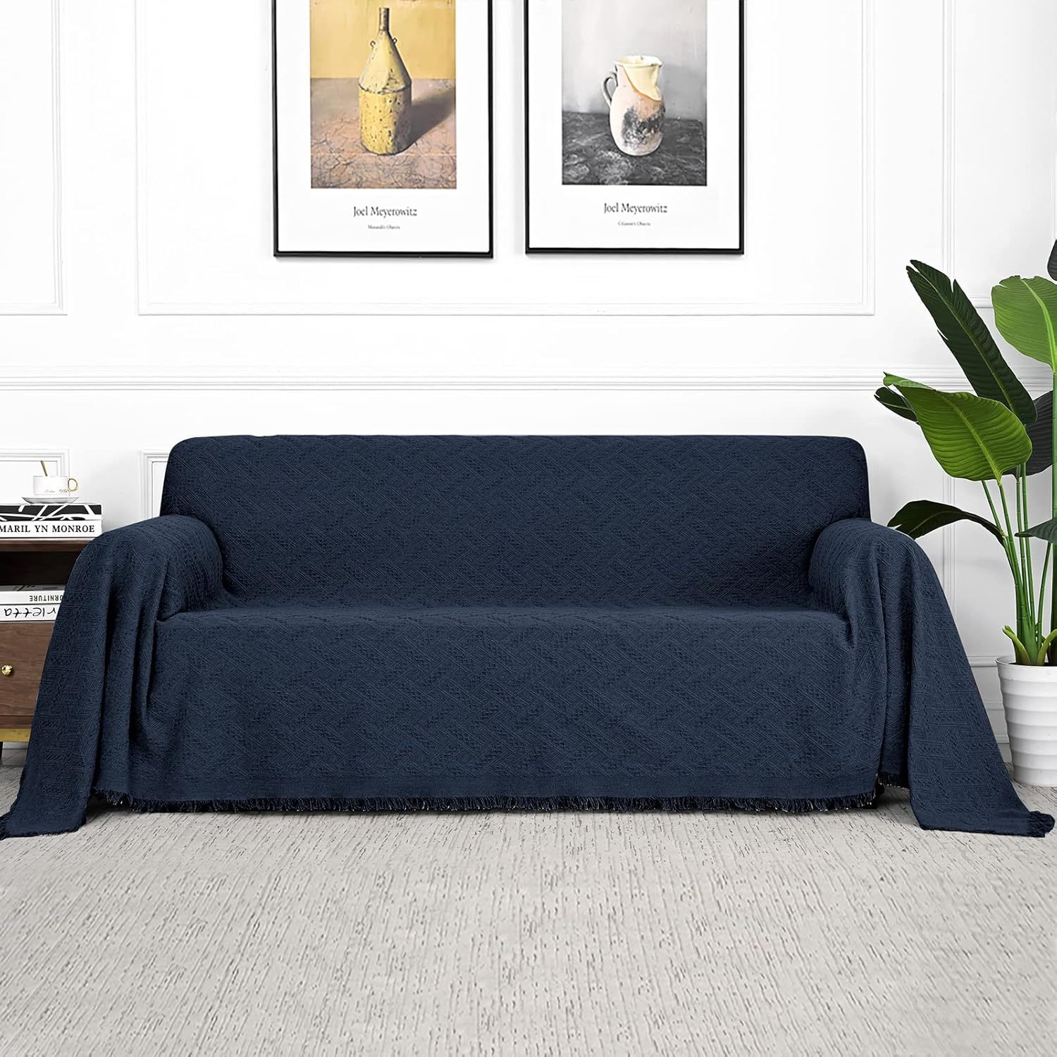 Sofa Protector (Xx-Large: 91&quot; X 134&quot;, Navy Blue), Mysky Home Sofa Covers... - $54.89