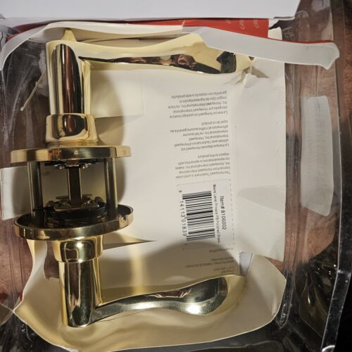Honeywell Safes &amp; Door Locks 8106002 Wave Privacy Door Lever, Polished B... - $30.69