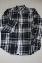 TOMMY HILFIGER Boys Long Sleeve Brushed Cotton Button Down Shirt size M  - $12.86