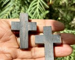 2-teilig Holz KREUZ Anhänger, Jesus Christus Holzmedaillon handgefertigt... - £11.13 GBP