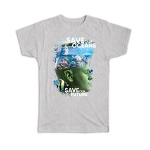 Ecolife Aquarium Head Water Fish : Gift T-Shirt Nature Protection Green Thinking - £19.57 GBP
