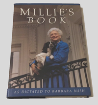 Barbara Bush First Edition Printing Millie&#39;s Book Signed Vintage 1990 Ha... - £36.89 GBP
