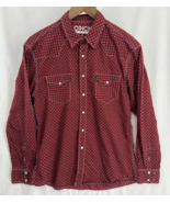 Cinch Men&#39;s Western Button-Up Long Sleeve Shirt Size Large 100% Cotton - $32.57 CAD