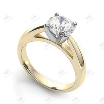 3CT Four Prong Cathedral Set Moissanite Solitaire Engagement Ring in 925 Silver - £89.91 GBP