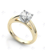 3CT Four Prong Cathedral Set Moissanite Solitaire Engagement Ring in 925... - £89.65 GBP