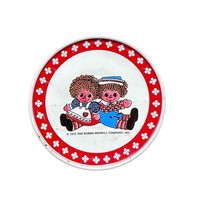 2.5&#39; Cup Saucer 1972 Raggedy Ann &amp; Andy Replacement Tin Toy Vintage Has Scuffs - £8.22 GBP