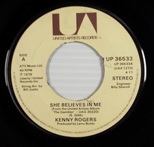 Kenny Rogers - She Believes In Me / Morgana Jones [7&quot; 45 rpm Single] UK Import - £3.57 GBP