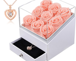 Mother&#39;s Day Gifts for Mom Her Wife, Preserved Roses with I Love You Hea... - £28.64 GBP