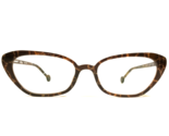 l.a.Eyeworks Eyeglasses Frames GUPPY 940 Brown Gold Snake Print 51-17-137 - $233.53