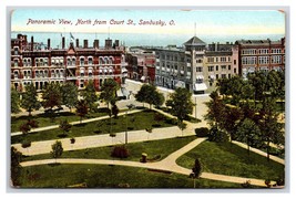 Panoramic View From North From Court Street Sandusky Ohio OH UNP DB Postcard V19 - $3.91