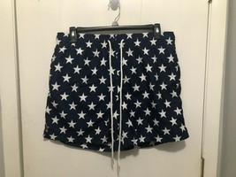 NEW Jake Austin Patriotic Stars &amp; Stripes Swim Trunks SZ Large - £15.77 GBP