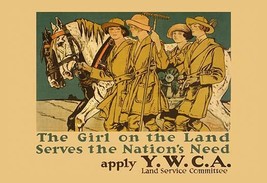 The Girl on Land Serves the Nations Need 20 x 30 Poster - £20.65 GBP