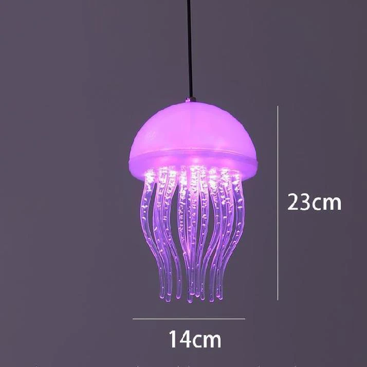  Led Pendant Lights Colorful Jellyfish Automatic Dimming Pendant Bar Light Coffe - £207.65 GBP
