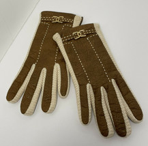 Aris snuggler gloves size small brown great condition - $9.46