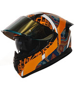 HAX Obsidian Full Face Dual Visor Adult Motorcycle Helmet for Motorbike ... - $513.20 CAD