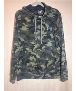 Under Armour Camo Hoodie Mens SZ Small Loose Fit Pullover Logo U95 - $19.79