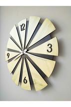 - Wooden Layer Organic Wall Clock with Silent Flowing Mechanism 40x40 Cm - $28.20