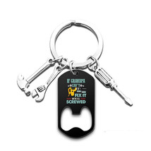  Metal Tool Bottle Opener Keychain - £6.94 GBP