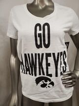 RUSSELL IOWA UNIVERSITY  "GO HAWKEYES" WOMEN'S SHIRT ASST SIZES #10 - $7.99