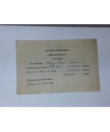 Vintage 1934 Niles Island MI School Certificate of Promotion Grade 24033 - £11.81 GBP