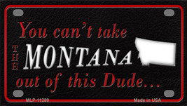 Montana Dude Novelty Mini Metal License Plate Tag - £11.76 GBP