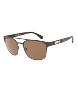 Emporio Armani EA2093 300373 Sunglasses Matte Gunmetal  Brown 57mm Authe... - $1,256.34 MXN
