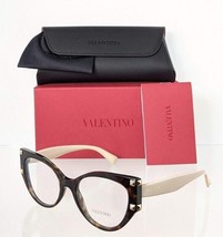 Brand New Authentic Valentino Eyeglasses VA 3044 5002 51mm Beige Tortoise Frame - £116.76 GBP