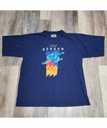 Vintage Bergen Norway Blue Houses Shirt – Size M – Rare &amp; Scenic Design - €17,14 EUR