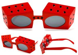 2 pair PLAYING DICE NOVELTY PARTY GLASSES sunglasses #281 men ladies NEW... - $9.45