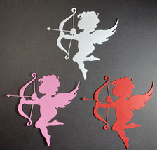 3 Cupid Die Cut Scrapbook Embellishment Valentines Day Choice of Color - £1.31 GBP