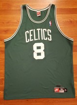 Old Nike Authentic Boston Celtics Antoine Walker Green Away Road Jersey 52 - £243.84 GBP