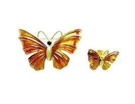 Danecraft Gold - Plated Pair (2) of Butterflies Pin Brooch - £7.87 GBP