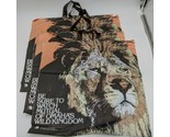 Lot Of (4) Vintage Lion Mutal Of Ohama&#39;s Wild Kingdom 20&quot;X20&quot; Bags - $64.14
