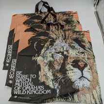 Lot Of (4) Vintage Lion Mutal Of Ohama&#39;s Wild Kingdom 20&quot;X20&quot; Bags - £50.68 GBP