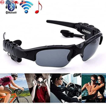 Bluetooth MP3 Sunglasses: Polarized Lenses &amp; Stereo Headphones - Black - £23.17 GBP