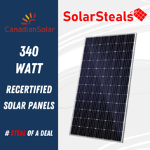 Used Canadian Solar MaxPower CS6U-340M 340W 72 Cell Mono 340 Watt Solar Panels - £108.57 GBP