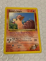 Blaine&#39;s Vulpix 65/132 Pokemon TCG Gym Challenge Common Pokemon - £1.83 GBP