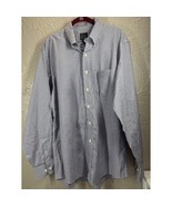 Jos A Banks Travelers Collection Mens Cotton Purple Check Dress Shirt Si... - $24.95