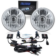 7&quot; Crystal Projector Headlight White 6k HID Light Kit Fits 76-16 Jeep Wrangler - £97.18 GBP