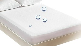 Mattress Protector Fitted Full Size Waterproof Vinyl Plastic Mattress Cover - £26.77 GBP