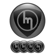 Set of 4 Mazda Carbone Logo Domed Sticker for Rim Center Wheel Hub Cap  - £7.58 GBP+