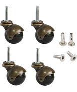 AAGUT 2&quot; Ball Casters Stem Caster Wheels Set of 4 with 5/16&quot; X 1-1/2&quot; (8... - £15.60 GBP