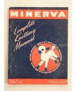 1942 vintage MINERVA COMPLETE KNITTING MANUAL PATTERN BOOK w 98 pages ww... - £30.71 GBP